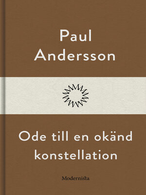 cover image of Ode till en okänd konstellation